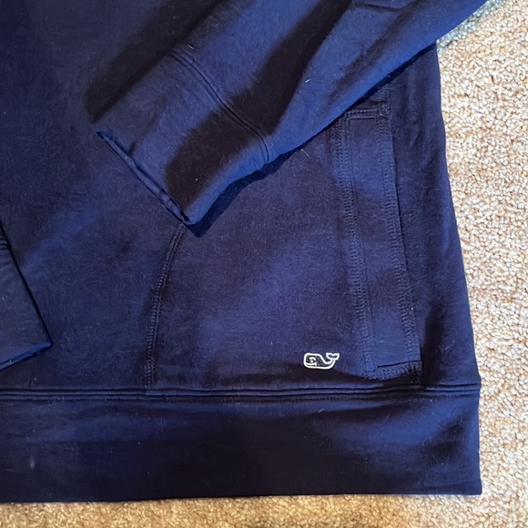 Small vineyard vines royal/dark blue funnel neck sweatshirt. - Picture 2 of 4